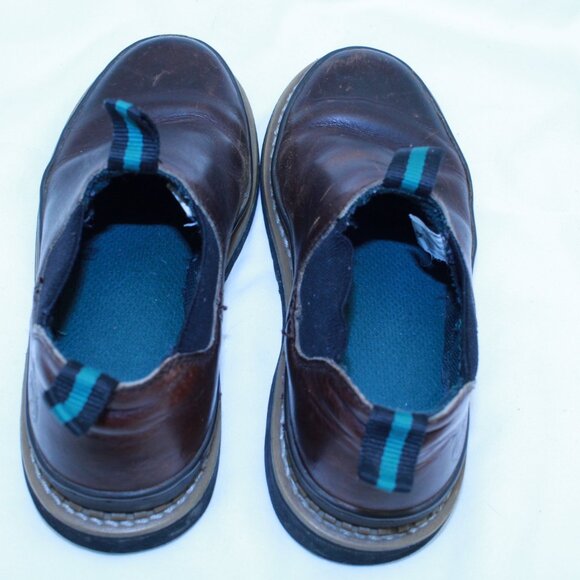 Georgia Romeo Kids Size 5M Brown Leather ROMEO Low Chelsea Pull On Work Boots - Picture 14 of 16